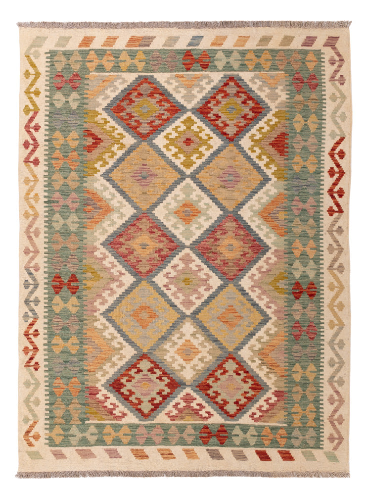 Kilim Maimana Koberec 198x146cm - Vlněný koberec