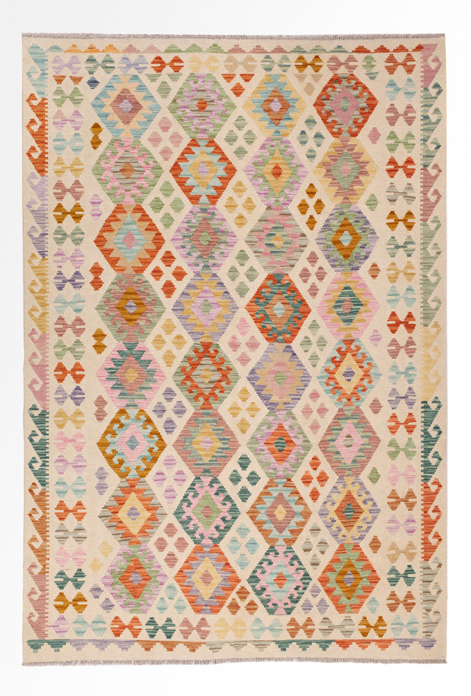 Kilim Maimana Koberec 253x174cm - Vlněný koberec