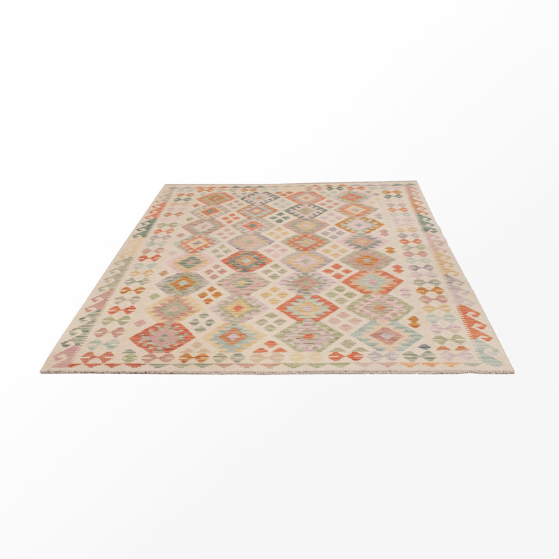 Kilim Maimana Koberec 253x174cm - Vlněný koberec