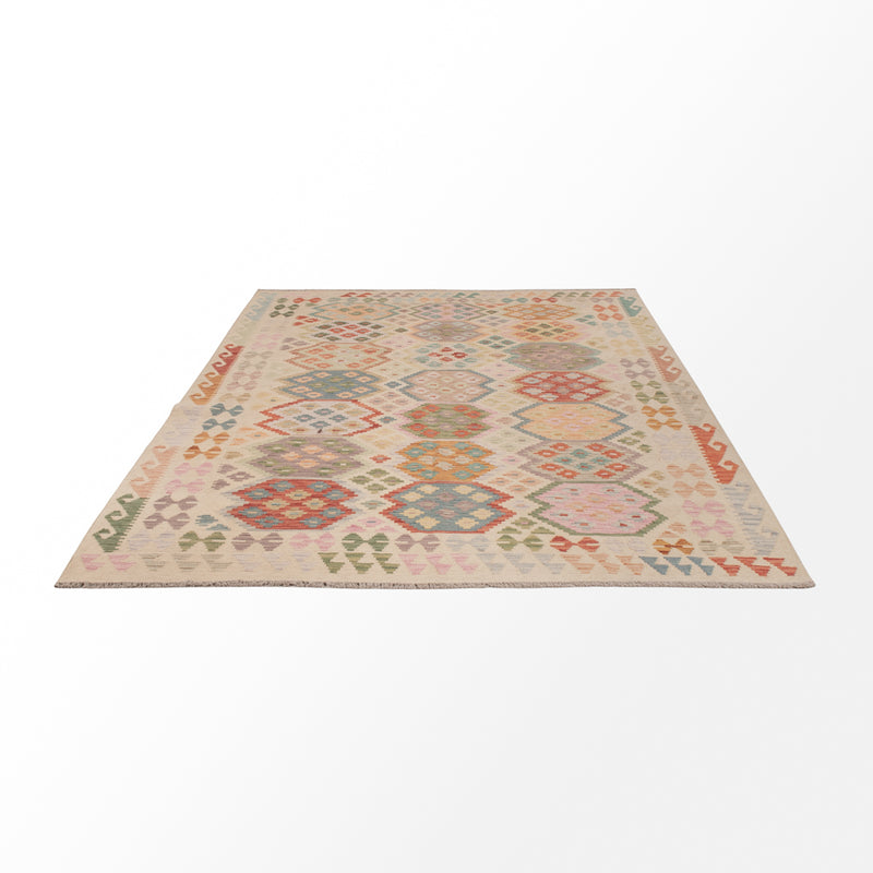 Kilim Maimana Koberec 258x176cm - Vlněný koberec