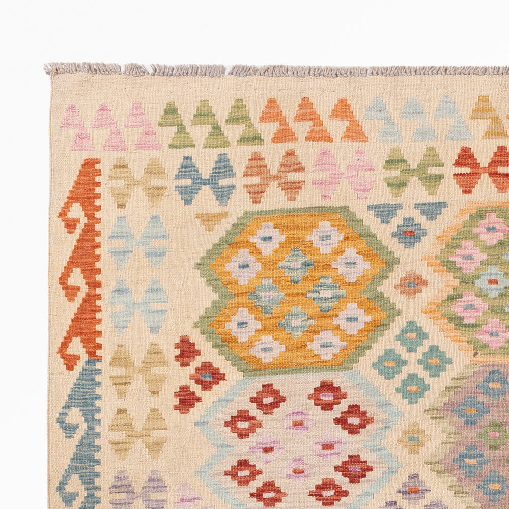 Kilim Maimana Koberec 253x178cm - Vlněný koberec