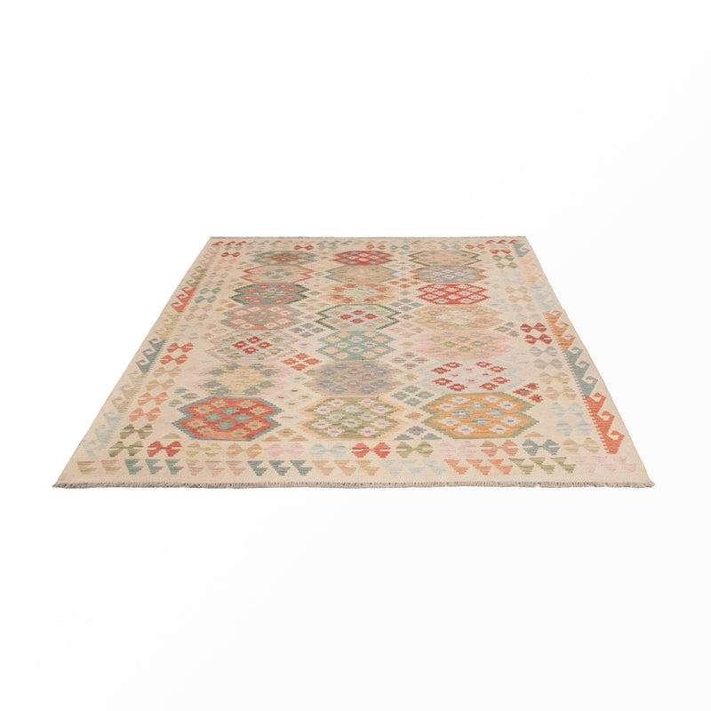 Kilim Maimana Koberec 253x178cm - Vlněný koberec