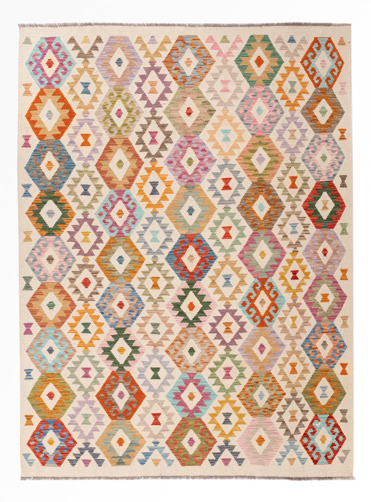 Kilim Maimana Koberec 241x178cm - Vlněný koberec