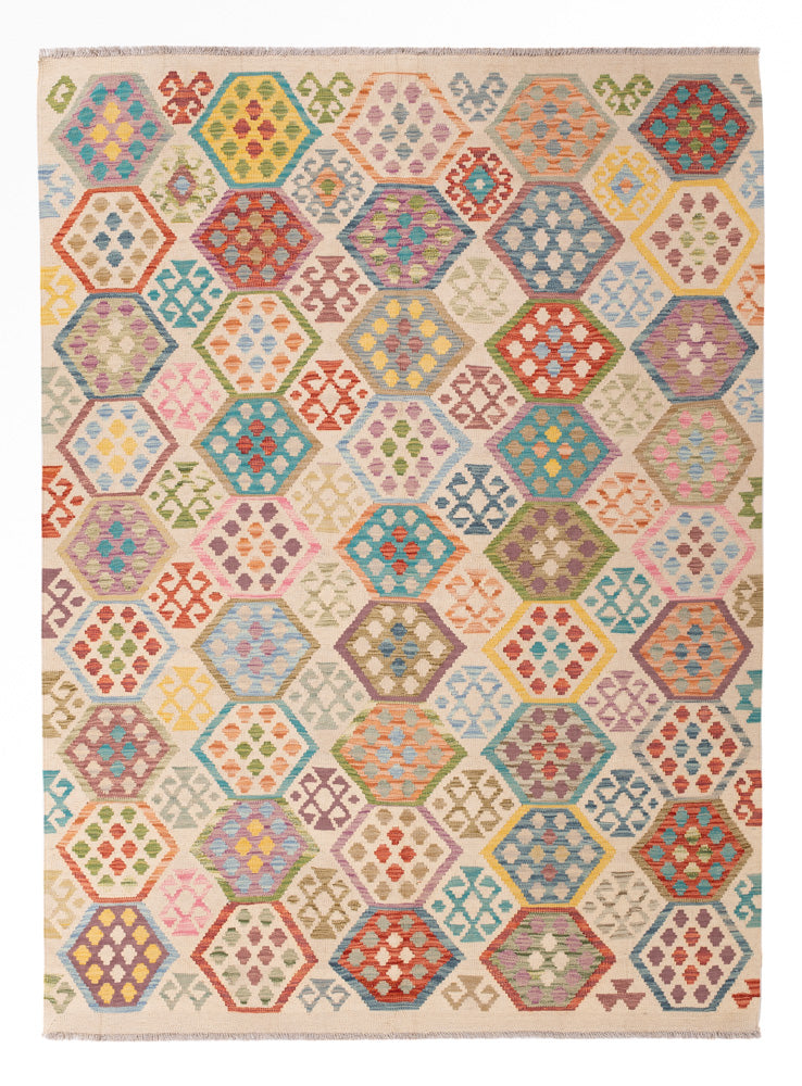 Kilim Maimana Koberec 235x176cm - Vlněný koberec