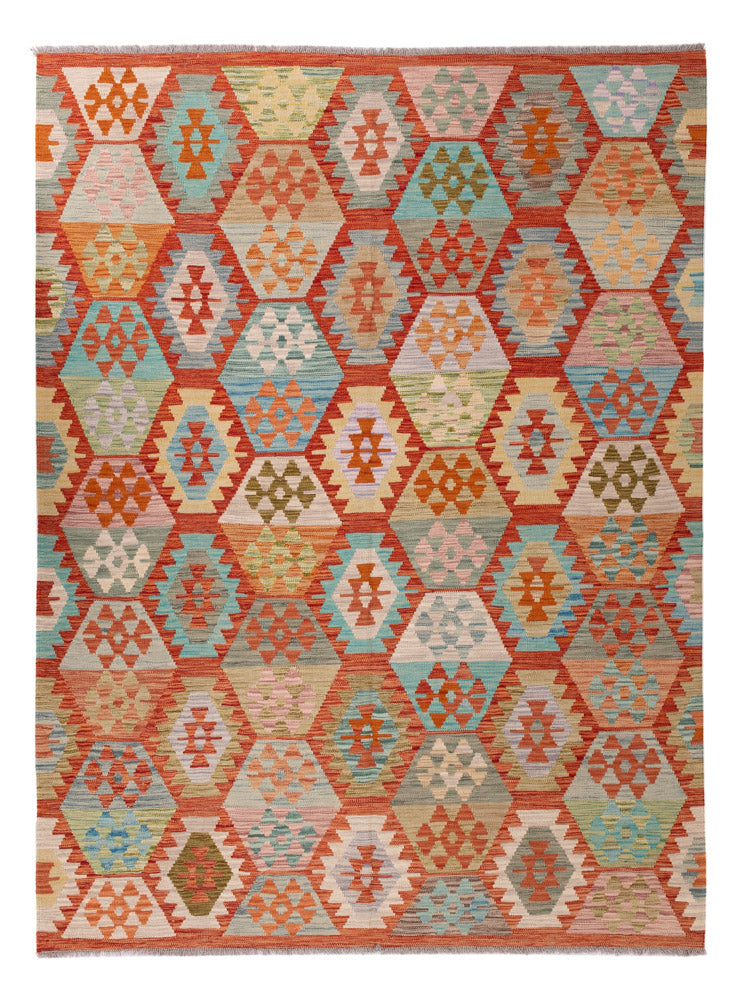 Kilim Maimana Koberec 242x180cm - Vlněný koberec