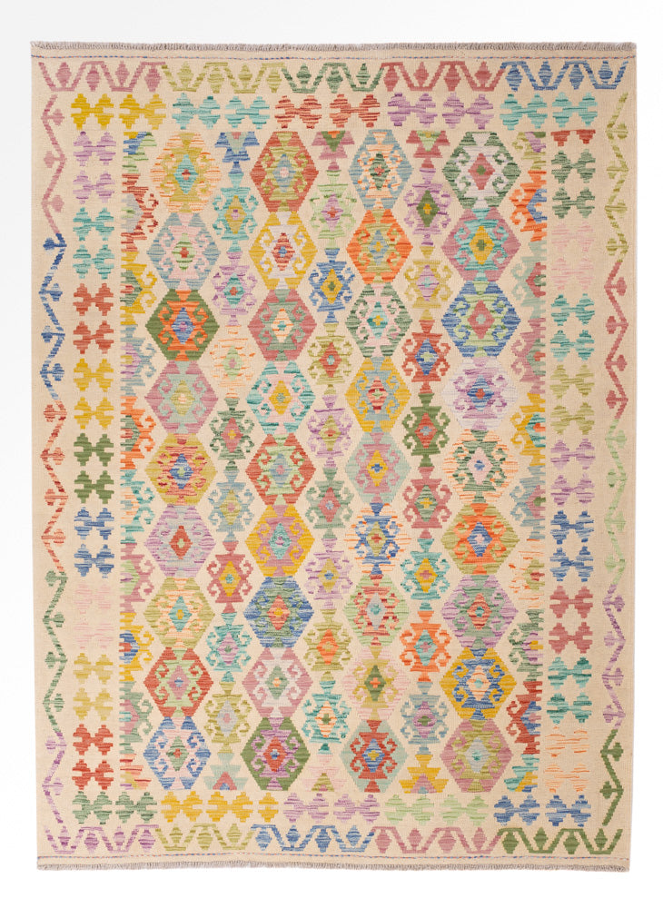 Kilim Maimana Koberec 246x179cm - Vlněný koberec