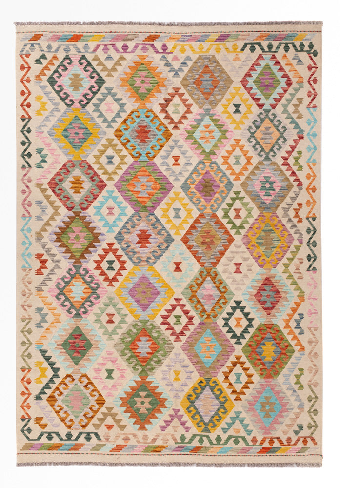 Kilim Maimana Koberec 170x243cm - Vlněný koberec