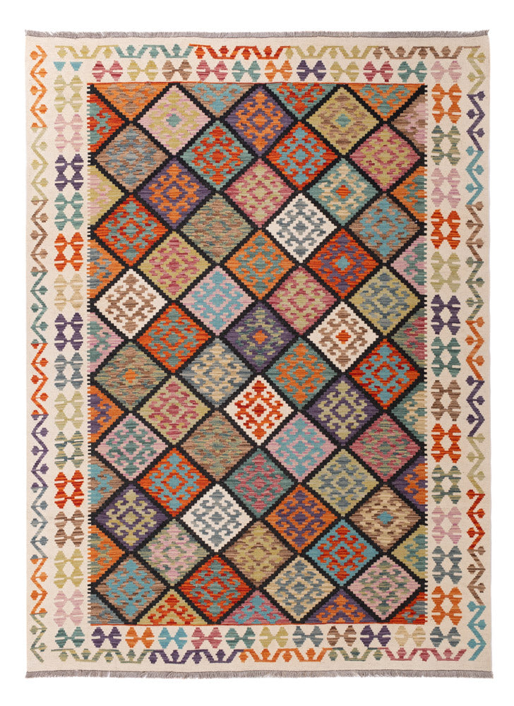 Kilim Maimana Koberec 252x187cm - Vlněný koberec