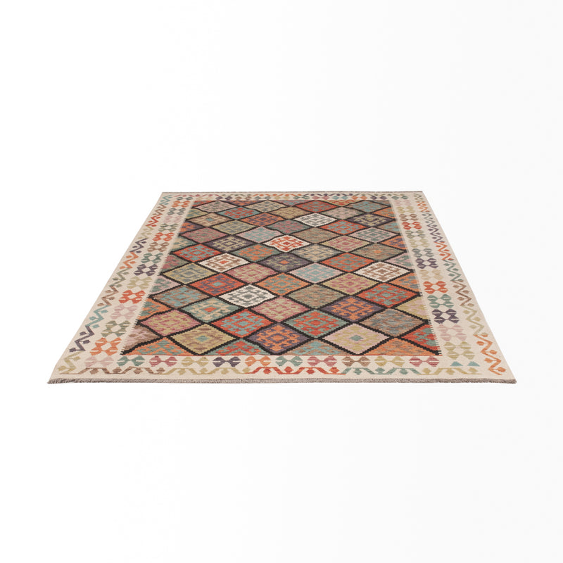Kilim Maimana Koberec 252x187cm - Vlněný koberec