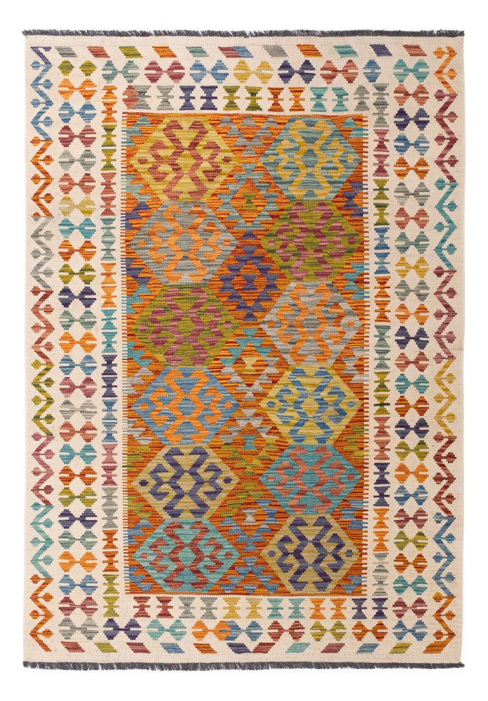Kilim Maimana Koberec 200x144cm - Vlněný koberec