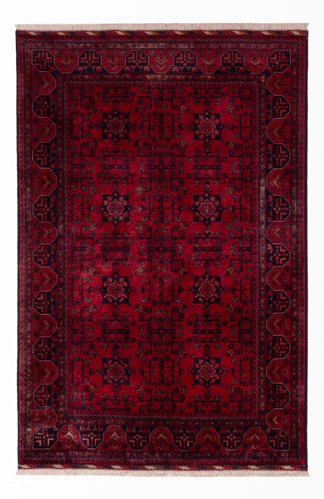 Afghánský koberec - Royal - 150 x 98 cm - červená