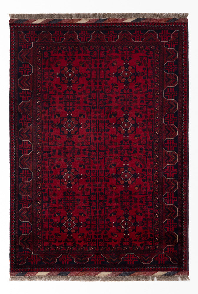 Afghánský koberec - Royal - 146 x 102 cm - červená