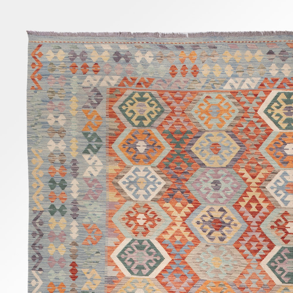Kilim Maimana Koberec 392x315cm - Vlněný koberec