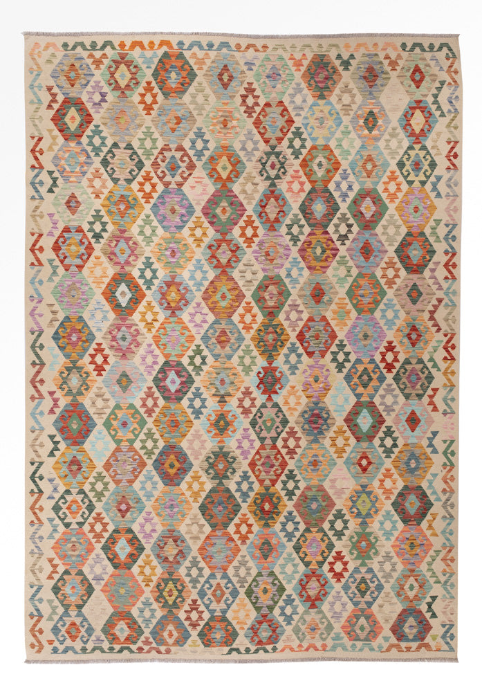 Kilim Maimana Koberec 358x258cm - Vlněný koberec