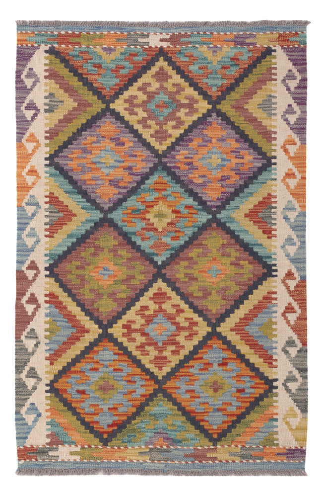 Kilim Maimana Koberec 121x81cm - Vlněný koberec