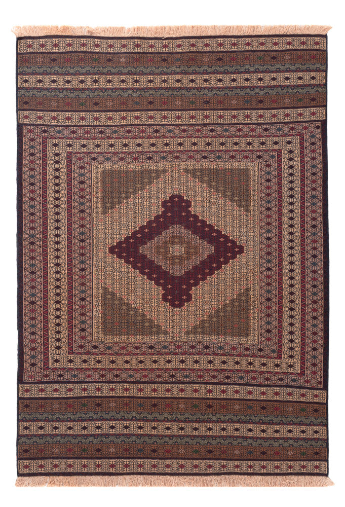 Afghánský kilim Koberec 127x188cm - vícebarevný