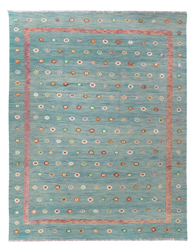 Kilim Maimana Koberec 258x350cm - Vlněný koberec - modrá