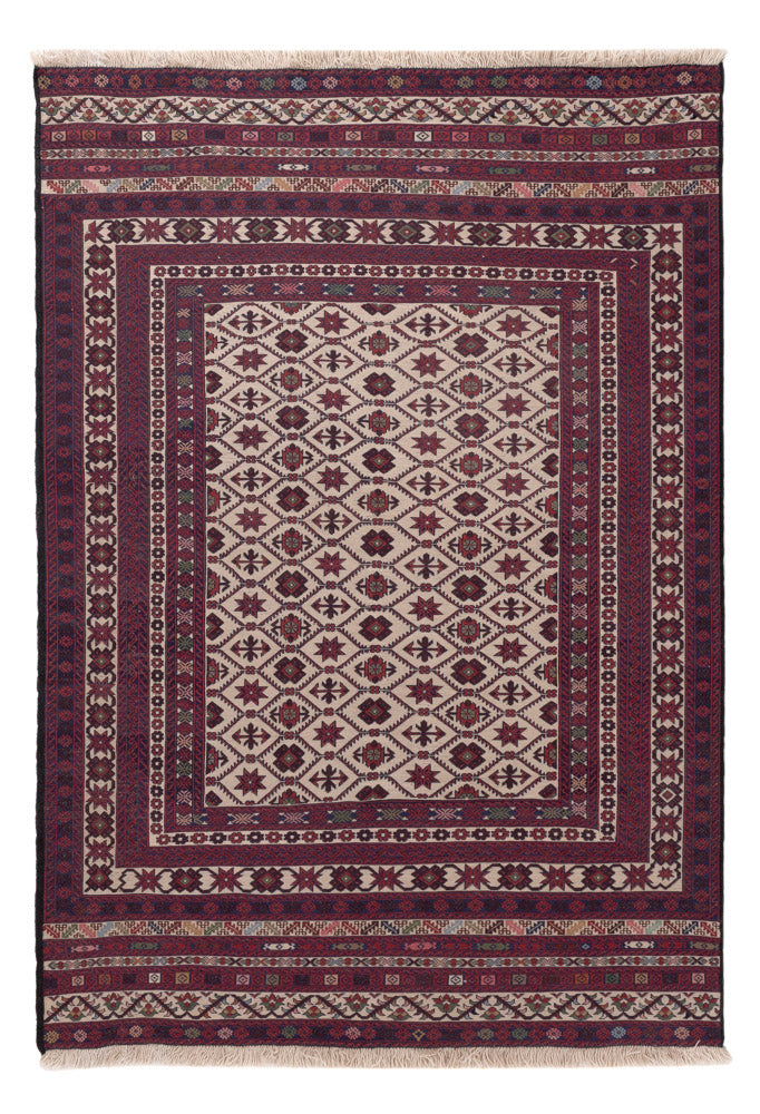 Afghánský kilim Koberec 127x189cm - vícebarevný
