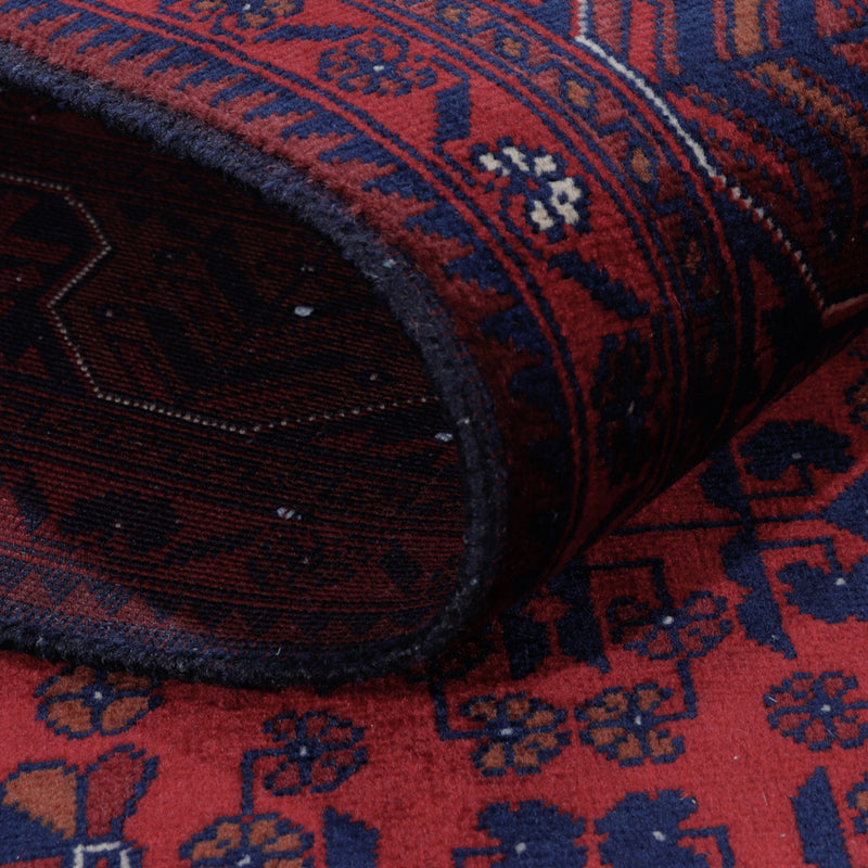 Afghánský koberec 147x203cm - Orientální koberec - červená