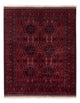 Afghánský koberec 150x187cm - Orientální koberec - červená