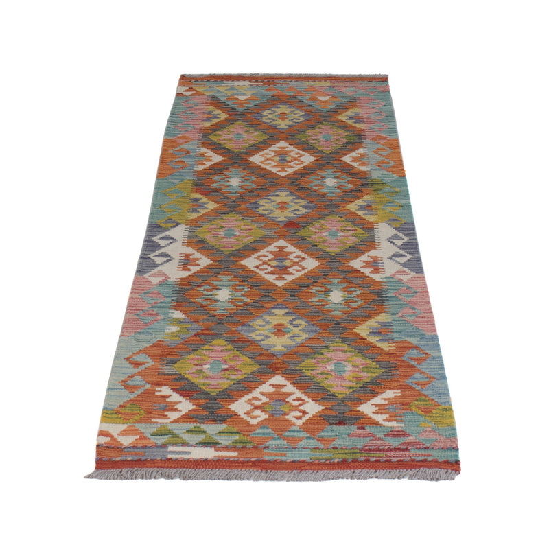 Kilim Maimana Koberec 60x202cm - Vlněný koberec
