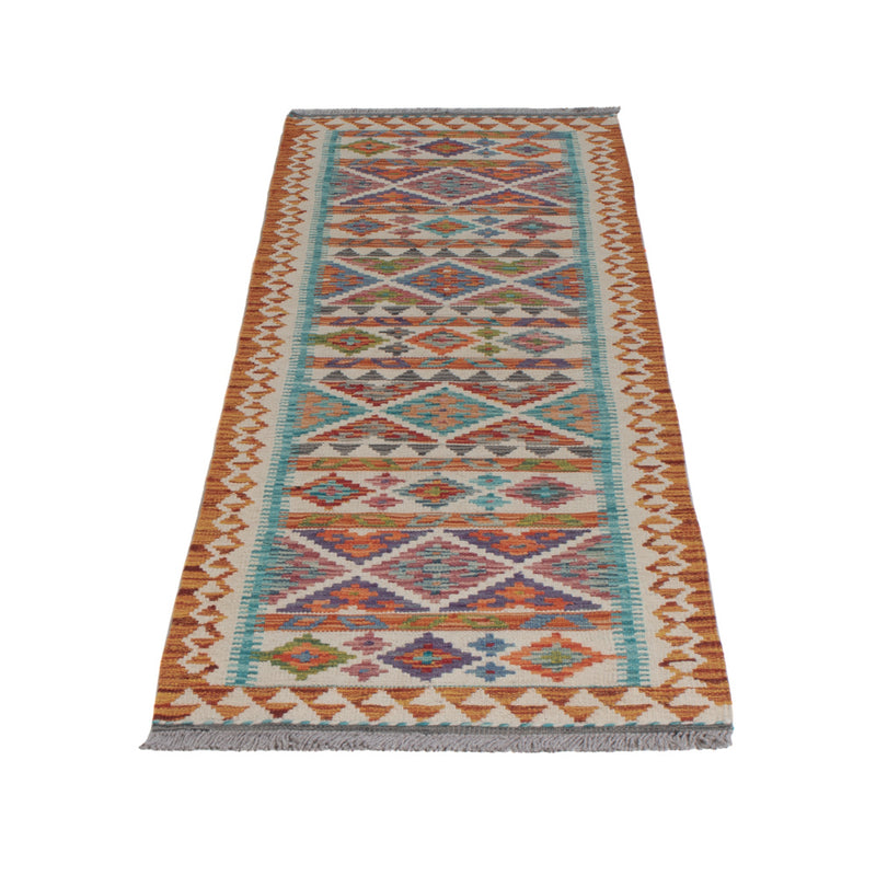 Kilim Maimana Koberec 58x193cm - Vlněný koberec