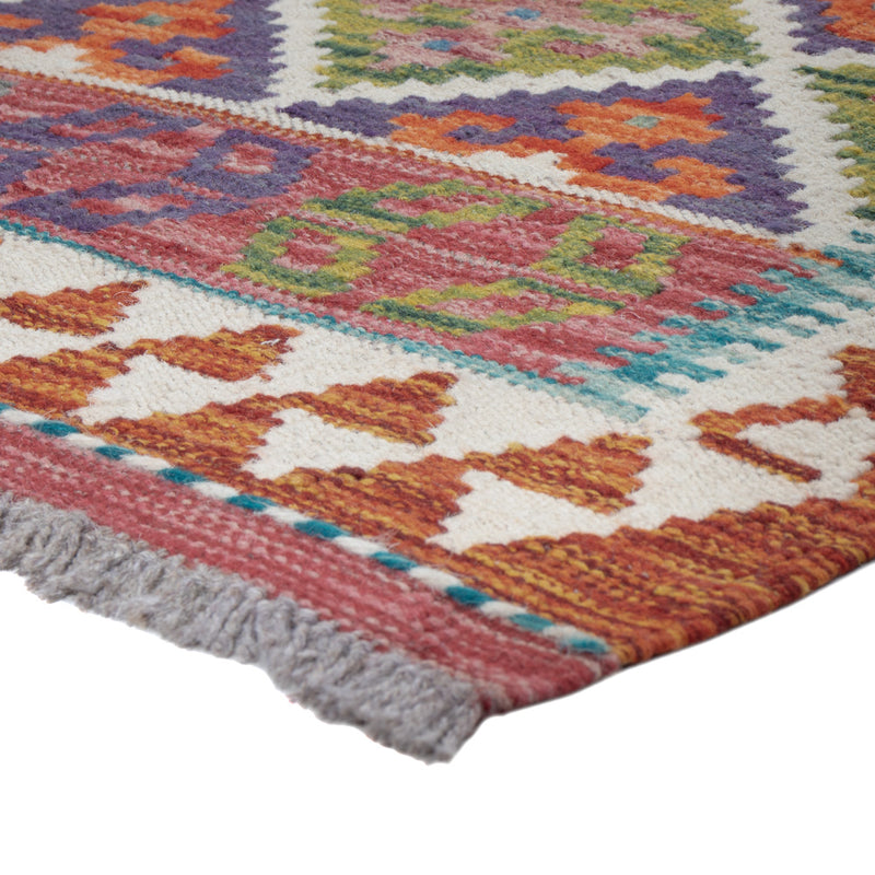 Kilim Maimana Koberec 194x59cm - Vlněný koberec