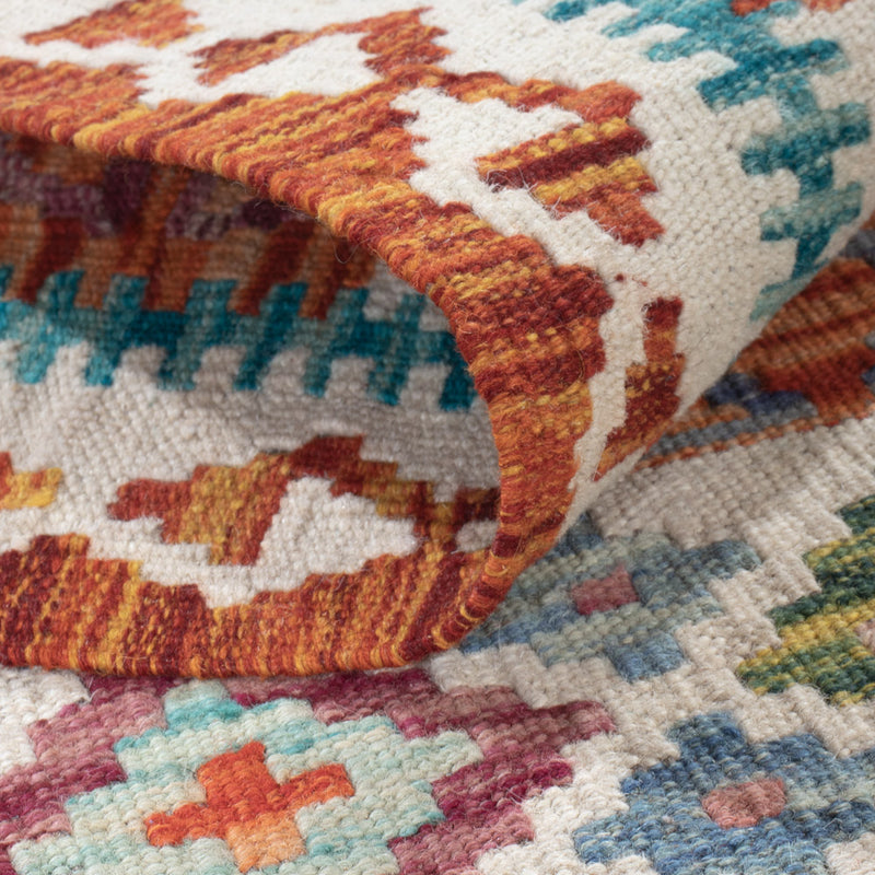 Kilim Maimana Koberec 194x59cm - Vlněný koberec