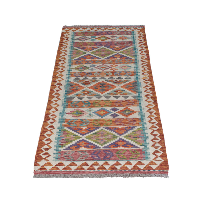 Kilim Maimana Koberec 194x59cm - Vlněný koberec