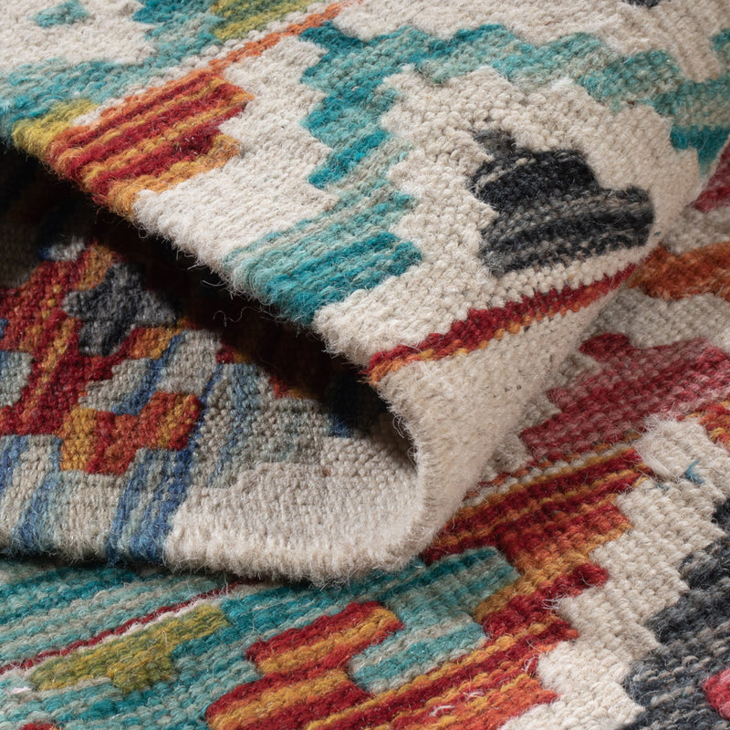 Kilim Maimana Koberec 60x206cm - Vlněný koberec