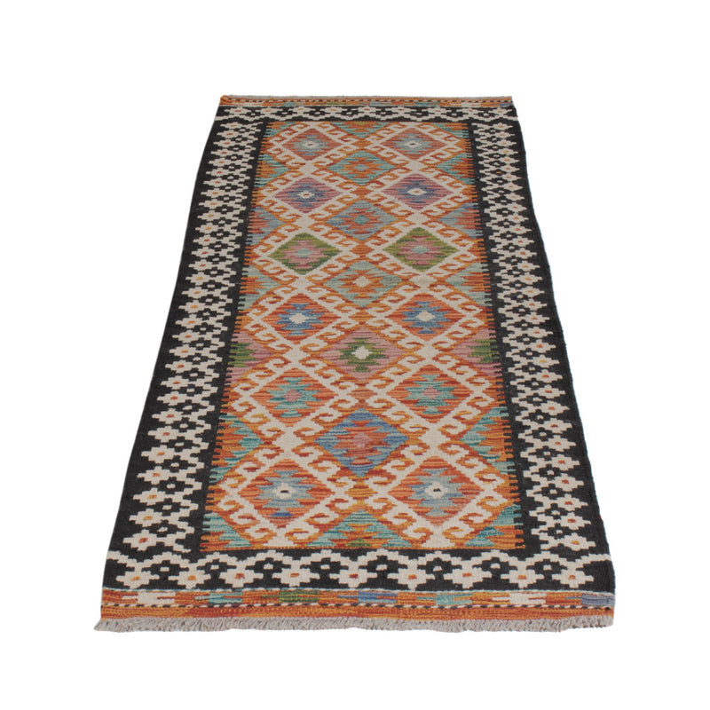 Kilim Maimana Koberec 68x203cm - Vlněný koberec