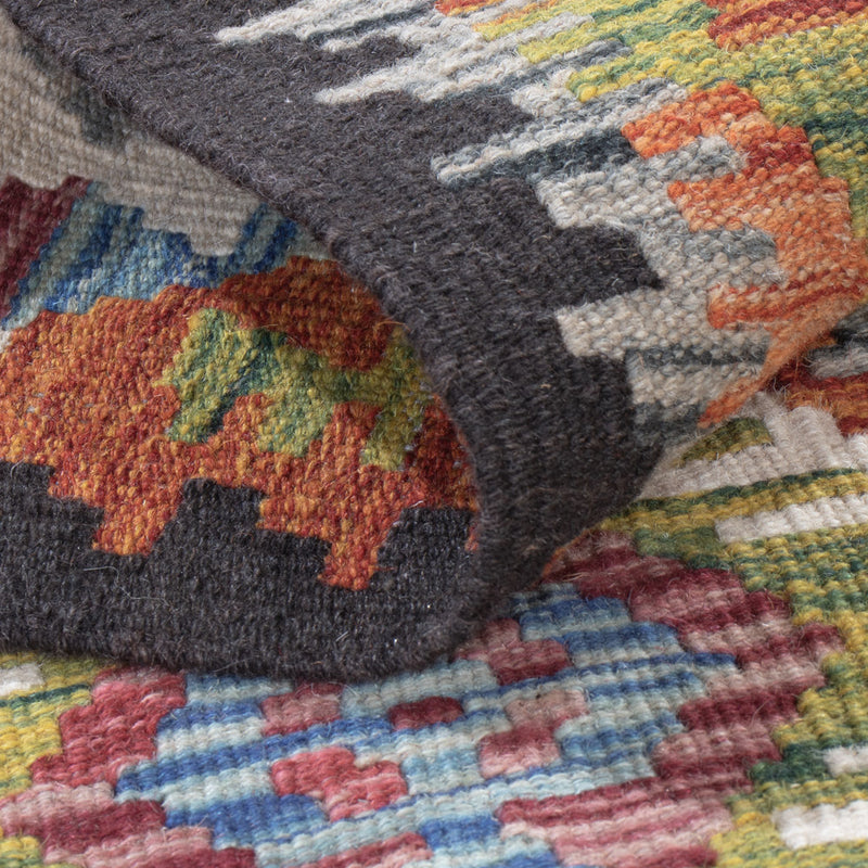 Kilim Maimana Koberec 198x59cm - Vlněný koberec