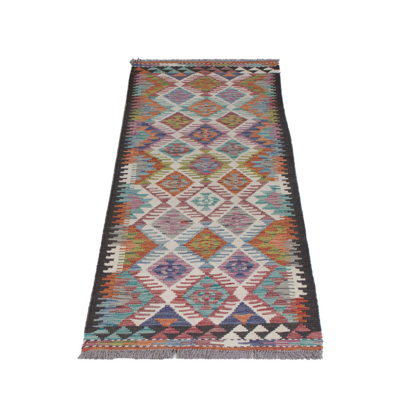 Kilim Maimana Koberec 198x59cm - Vlněný koberec