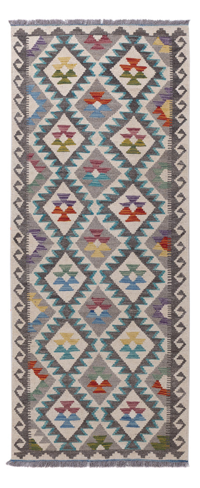 Kilim Maimana Koberec 206x80cm - Vlněný koberec