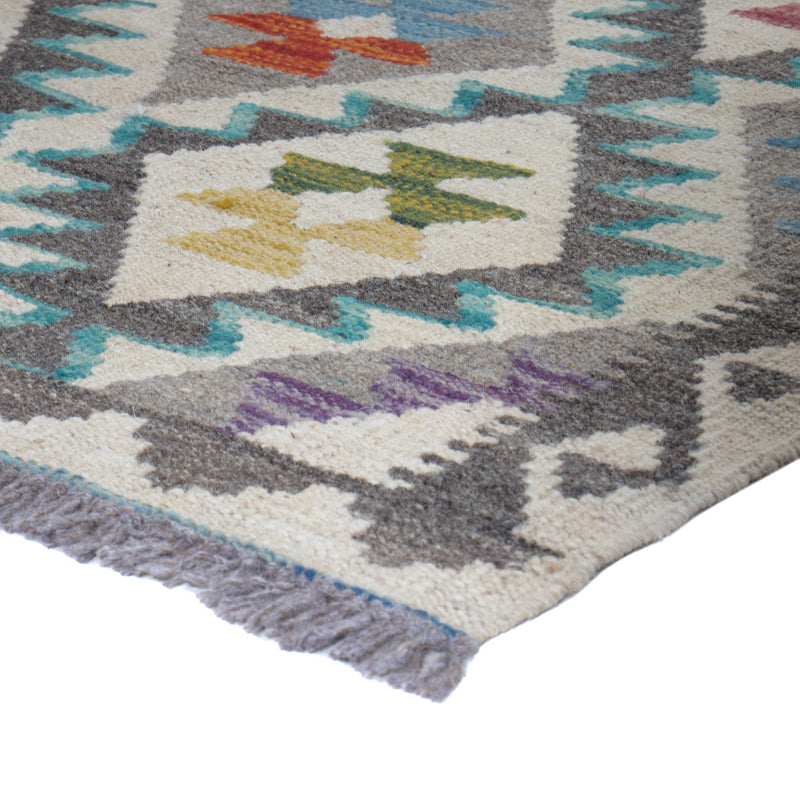 Kilim Maimana Koberec 206x80cm - Vlněný koberec