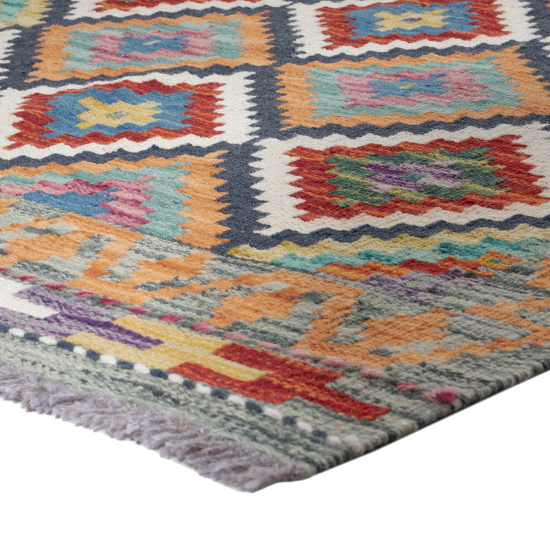 Kilim Maimana Koberec 84x197cm - Vlněný koberec