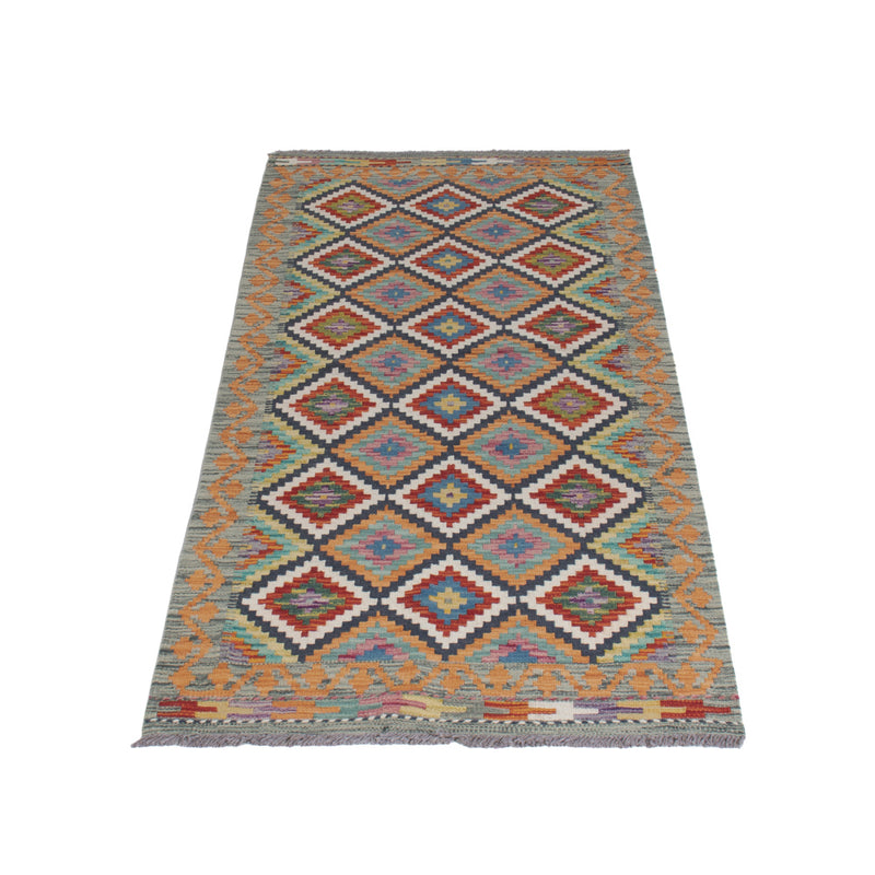 Kilim Maimana Koberec 84x197cm - Vlněný koberec