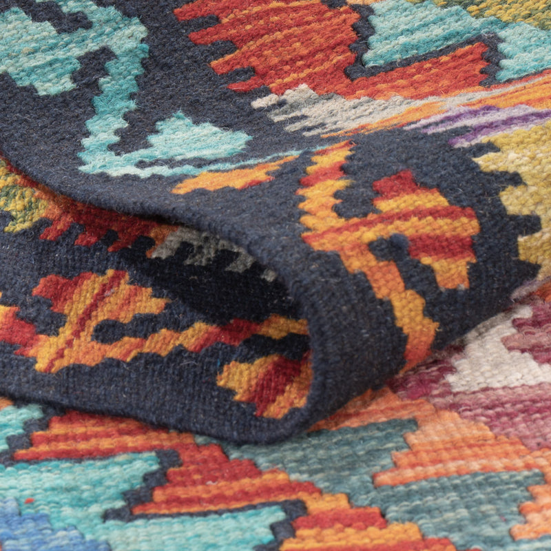Kilim Maimana Koberec 80x191cm - Vlněný koberec