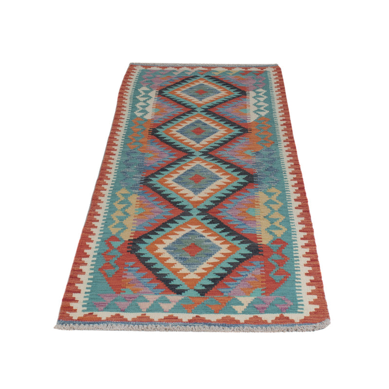 Kilim Maimana Koberec 203x73cm - Vlněný koberec