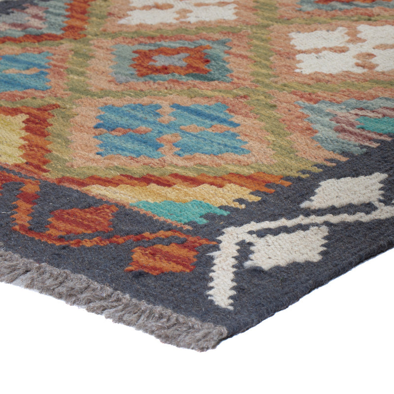 Kilim Maimana Koberec 203x58cm - Vlněný koberec