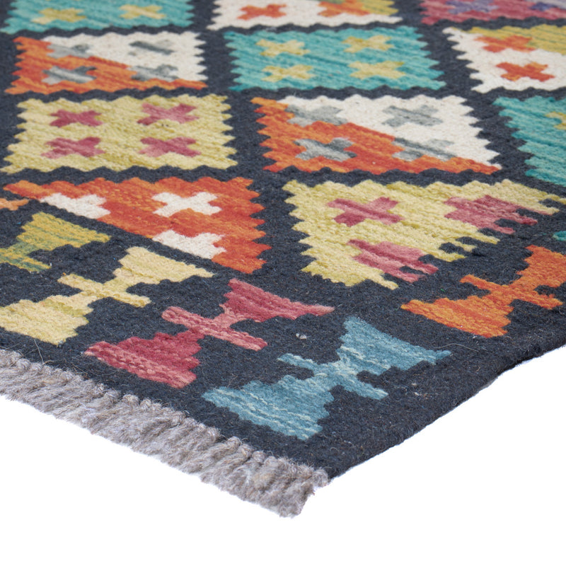 Kilim Maimana Koberec 84x196cm - Vlněný koberec