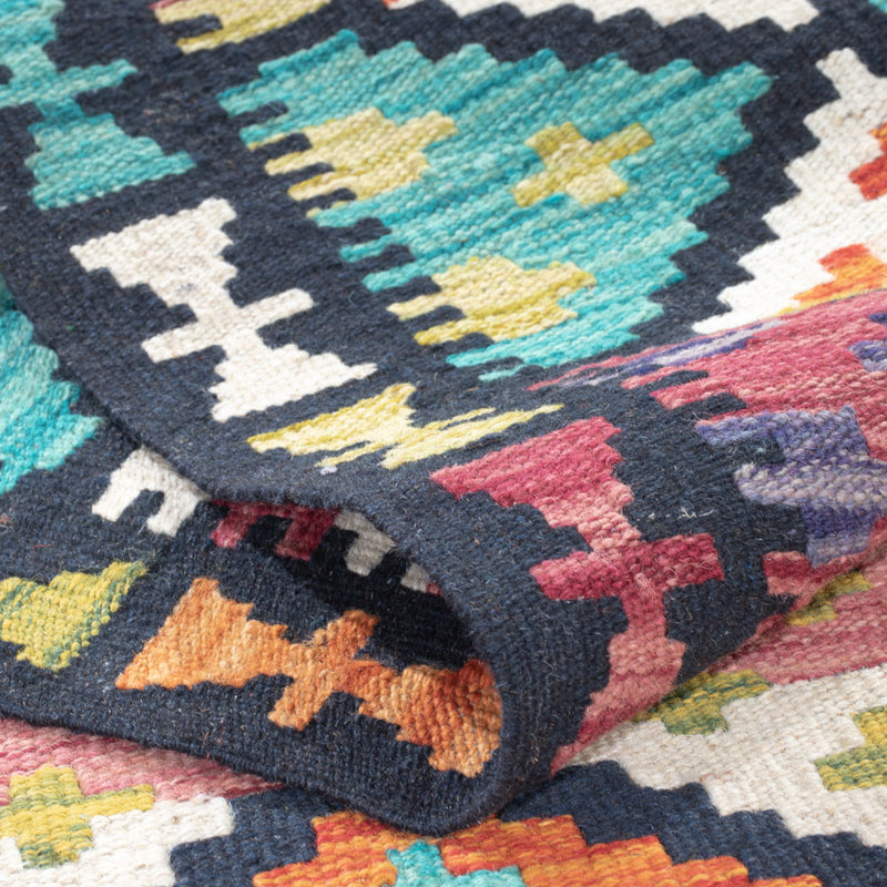 Kilim Maimana Koberec 84x196cm - Vlněný koberec