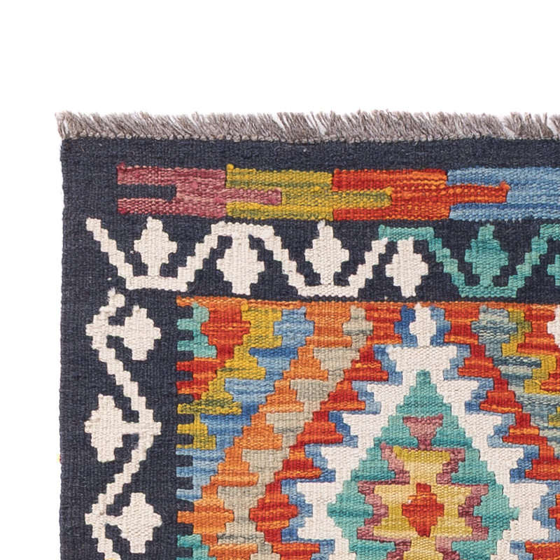 Runner Kelimský koberec - Splash - 197 x 86 cm - vícebarevné