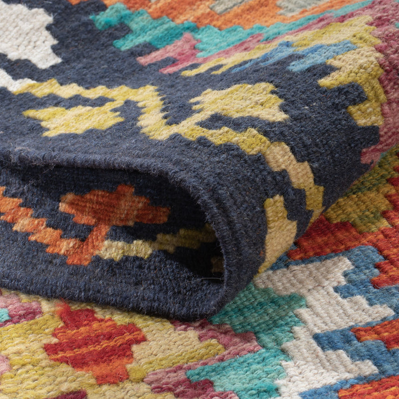 Runner Kelimský koberec - Splash - 197 x 86 cm - vícebarevné