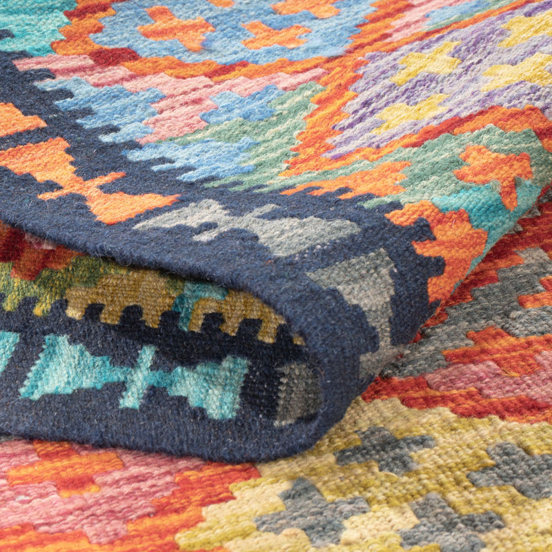 Kilim Maimana Koberec 195x84cm - Vlněný koberec
