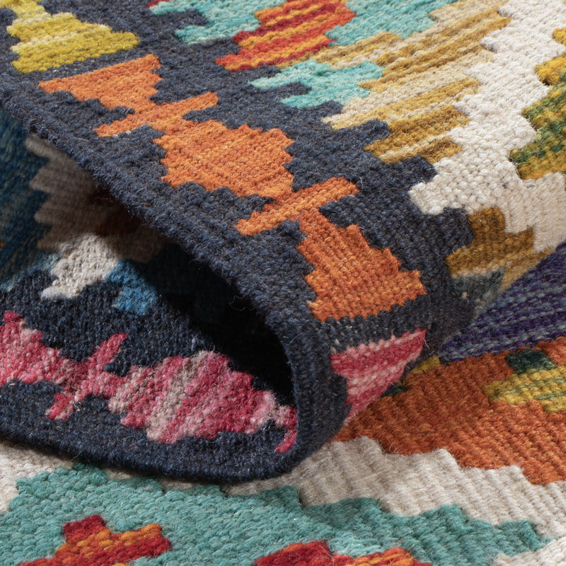 Kilim Maimana Koberec 67x202cm - Vlněný koberec