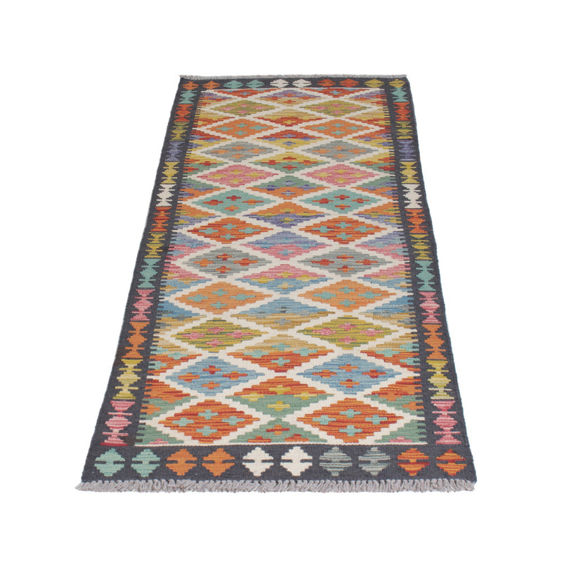 Kilim Maimana Koberec 67x202cm - Vlněný koberec