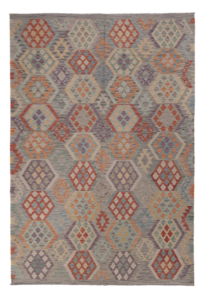 Kilim Maimana Koberec 200x302cm - Vlněný koberec - vícebarevný