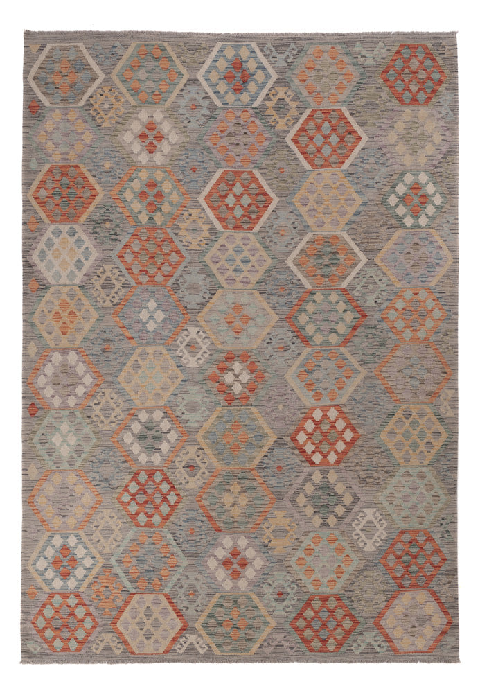 Kilim Maimana Koberec 203x288cm - Vlněný koberec - vícebarevný