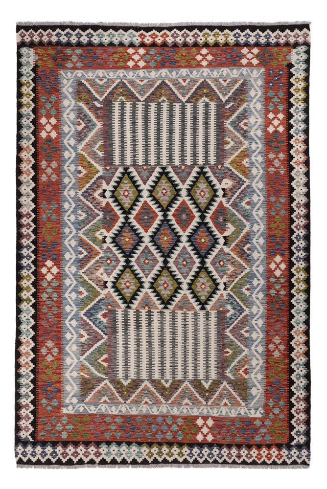 Kilim Maimana Koberec 206x303cm - Vlněný koberec